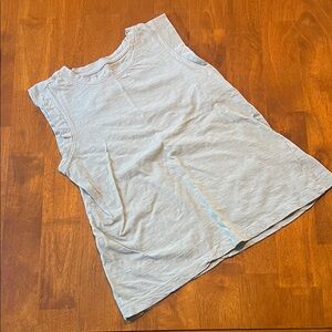 Just Be Light Faded Green Muscle Tee